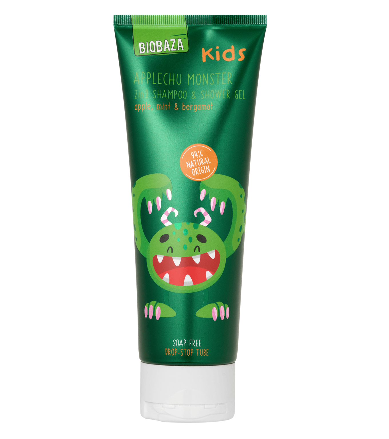 2in1 Shampoo and Shower gel Applechu Monster- BIOBAZA 2 в 1 Детски шампоан и душ гел Applechu Monster – BIOBAZA - Image 1