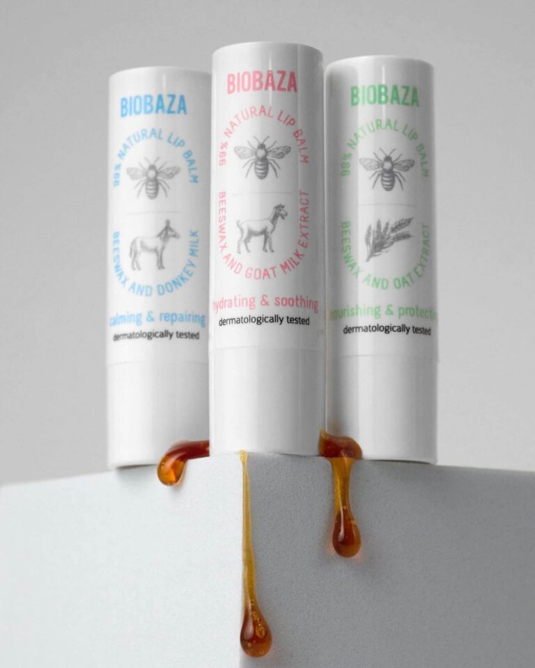 Балсам за устни с пчелен восък и овесено мляко BIOBAZA - Image 4