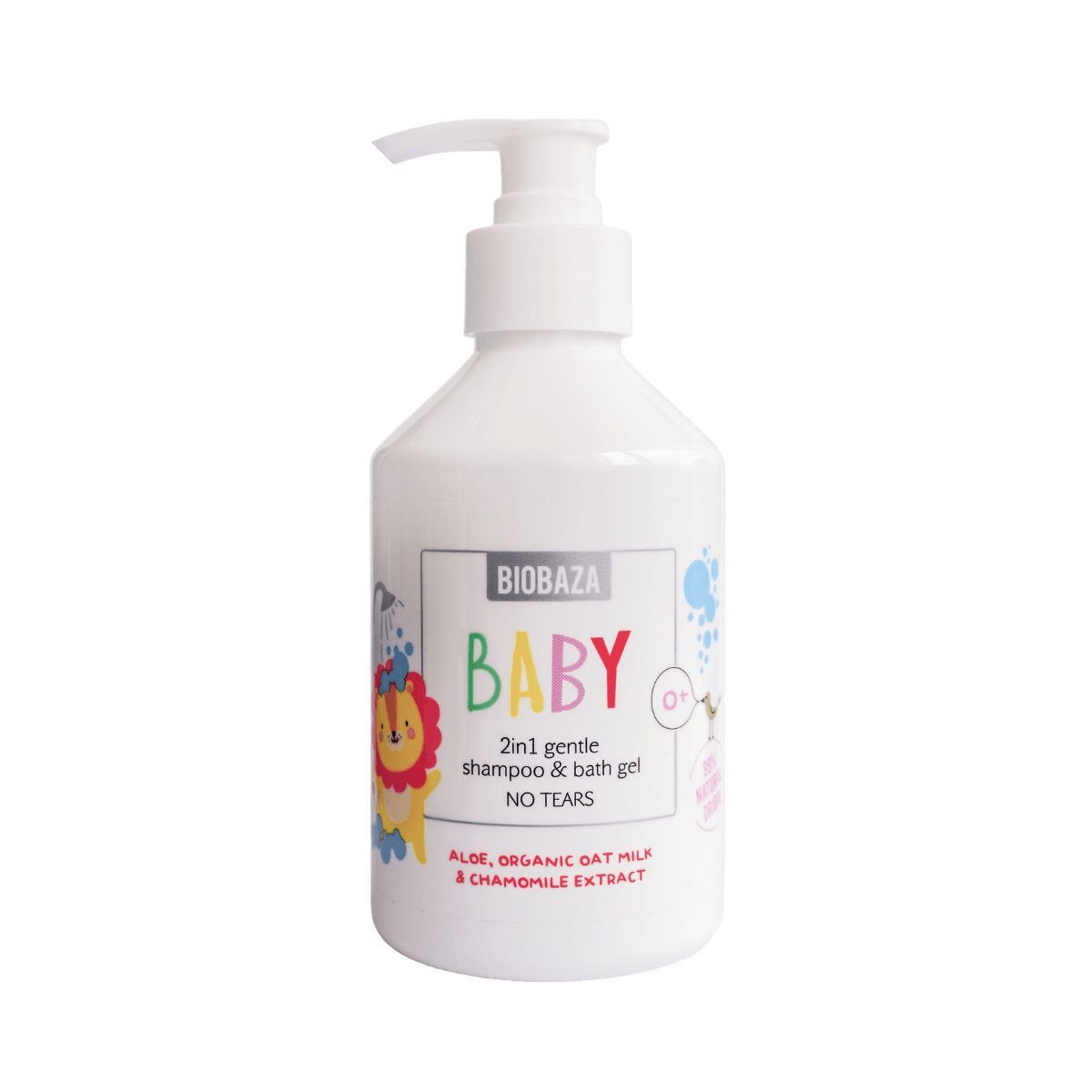BIOBAZA BABY 2in1 GENTLE SHAMPOO & BATH GEL 300 ml 2в1 Бебешки шампоан и душ гел – BIOBAZA - Image 1